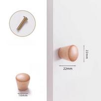 Wooden Handle Hexagon Square Round Drawer Knob Cupboard Closet Knobs Kitchen Cabinet Door Handle Furniture Decoration Wood Knobs