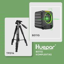 Huepar B011G lazerinis nivelyras + Trikojis TPD14
