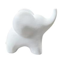 Mini dramblio figūrėlė, minimalistinė 3D spausdinta dramblio statulėlė, sėkmės nešantis dramblio kolekcionuojamas ornamentas moderniam namui, biuro dekorui