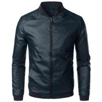 Classic Spring Autumn Motorcycle Biker Leather Jacket Men Casual Trend Leather Slim PU Thin Coat Fashion Vintage Overcoat