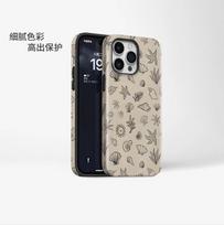 Hot-selling in Europe and America, Apple 17promax mobile phone case, iphone15 protective case, ocean wind shell, starfish mobile phone case. Apple air