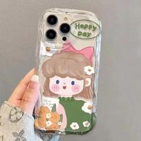 Bouquet girl iPhone 15 mobile phone case iPhone14ProMax silicone X soft case 7/11 cartoon 8P/12 female xr apple 15