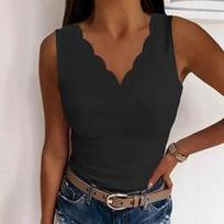 Berankoviai moteriški viršutiniai drabužiai Medvilniniai didelio dydžio su kaklu T-shirt Moteriški vasariniai berankoviai apatiniai marškinėliai Ploni tampri laisvi berankoviai viršutiniai drabužiai black brown