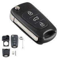 Nuotolinio valdymo pultelio korpusas Hyundai I20 I30 X35 IX20, Hyundai Veloster, Kia Ceed Sportage 3 mygtukams, sulankstomas nuotolinio valdymo pultelis China Mainland gray
