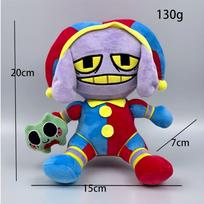 Mielas The Amazing Digital Circus Jax pliušinis žaislas 20 cm Mielas violetinis triušis klounas Džesteris Minkštas pliušinis žaislas vaikams TADC gerbėjams Kolekcinė dovana gimtadieniui 20cm violetinė