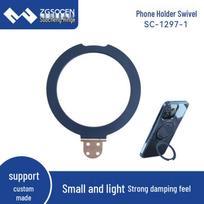 Foldable Swivel Ring Phone Stand & Lens Protector Case with Card Holder 0.9~1.3 kgf-cm raudona