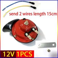 Car motorcycle horn car horn 12V/24V small air horn waterproof a burglar alarm bocina klaxon 12v puissant car horn luchthoorn12V red 12V 1PCS