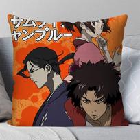 Vintage Samurai Champloo Anime Pillow Case Fashion Square Pillowcase Bedroom Sofa Room Ins Decoration Leisure 30cmx30cm