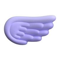 Wing Shape Keyboard Wrist Support Pad Keyboard Wrist Support Cushion Keyboard Wrist Pad for Computer Notebook Laptop rožinė
