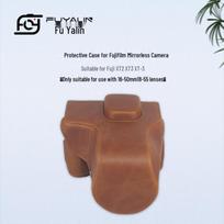 Leather Retro Camera Bag for Fujifilm XT2/XT3 Mirrorless Single Shoulder Outdoor Protective Case ruda