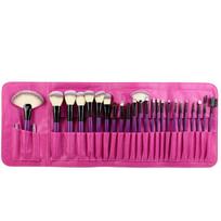 Profesionalus kosmetinių šepetėlių rinkinys Aukštos kokybės makiažo rinkinys su Case Artist Make Up Brush Tool rožinė raudona spalva