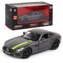 1/36 Benz GT S AMG Žaislinis automobilio modelis vaikams RMZ CiTY Super lenktynės Diecast Miniatiūrinis Atitraukiamas Kolekcija Dovana berniukams pilka