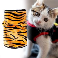 Cute Cat Costume,Puppy Warm Jacket,Soft Tiger Transformation Outfit,Pet Clothes,Warm Dog Clothes for XS