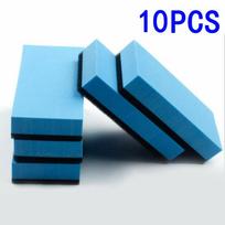 10Pcs Car Ceramic Coating Sponge Glass Nano Wax Coat Applicator Pads mėlyna