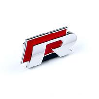 3D Metalo R Ženklelis Automobilio Grotelių Emblema Lipdukai Decal Jetta Bora Candy Golf Sagitar Magotan Polo Lavida Santana