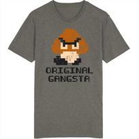 Retro Super Mario Goomba Originalus Gangsteris Nusidėvėjęs Vaizdo Žaidimų Gerbėjo Marškinėliai Unisex Marškinėliai XXXL