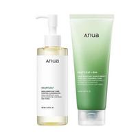 [ANUA] Heartleaf Cleansing Duo Set, Deep Pore Oil & Foam Double Cleanse, 200 ml Oil + 150 ml Foam