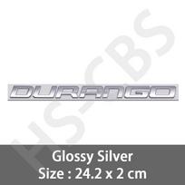 Metal Durango Letter Word Logo Badge Car Rear Trunk Emblem Stickers Auto Body Decorative Decal Door Fender Sticker Accessories
