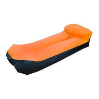 Outdoor Inflatable Air Sofa, Portable Foldable Blow-up Couch, Anti Leakage Ergonomic Air Lounger Chair for Outdoor, Beach, Hiking, Picnics oranžinė