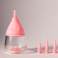 Silicone Cat Feeding Bottle Bite Resistant Anti Choking Kitten Feeder Detachable Lid 40ml Pet Pacifier Bottle Newborn Pets rožinė