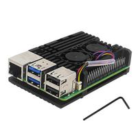 Raspberry Pi 5 Aluminum Alloy Armor Case with PWM Fan, Tools & Thermal Paste