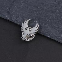 Powerful Phoenix Totem Brooch For Men Women Stainless Steel Gold Color Pin Brooch Lucky Clothing Accessories No Rust