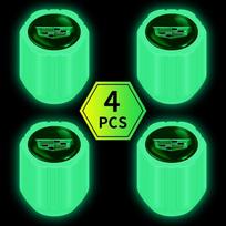 4pcs Fluorescent Valve Cover Decor Car Moto Dust Cover Accessories For Cadillac Escalade CTS ATS SRX STS XT5 XT4 XT6 XTS CT4