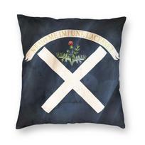 Jacobite Rebellion Flag Square Pillowcase Polyester Linen Velvet Creative Zip Decor Car Cushion Cover 30x30cm 12x12in