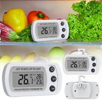 Waterproof Fridge And Freezer,  Refrigerator With Large LCD Screen, Stand And Magnetic Back, For Room,Kitchen, White One Size balta