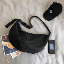 Women Solid Color Zipper Tooling Package Bag Leisure Chic Dumpling Crossbody  Shoulder Bags Adjustable Band Strap One Size juoda