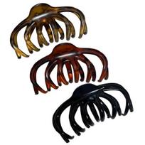 3/4 vnt. plaukų segtukai aštuonkojo dizaino, neslystančiais dantukais, stipriai laikantys, plaukų segtukas galui 3pcs black