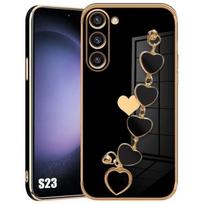 Protective case for Samsung Galaxy S23 - Black Silicone - Luxury Effect - Shockproof juoda