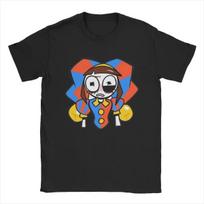 The Amazing Digital Circus T-Shirt Men Pomni and Jax Cool Cotton Tee Shirt Round Neck Short Sleeve T Shirts Summer Clothing S