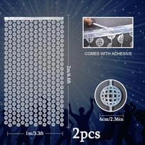 2pcs Disco Party Decorations Disco Ball Photo Booth Props Silver Foil Fringe Curtains Photo Backdrop for The 70s 80s Theme Last Disco Bachelorette 2pcs gray