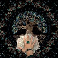 23x23In Board Game Card Table Covers Magician Daily Pad Tarot Tablecloth Rune Divination Altar Tarot Patch Table Cloth 50 black