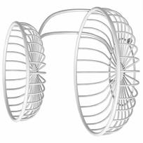 Ergonomiškas dviejų aukštų metalinis vaisių laikiklis 2 pakopos stalviršiams Vaisių krepšelis Dubuo Namų organizavimas balta