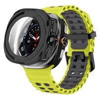 Case+Strap for Samsung Galaxy Watch 7 Ultra 47mm Sport Silicone Band Bracelet PC Case Protective Cover for Galaxy Watch 7 Ultra Galaxy Ultra 47MM