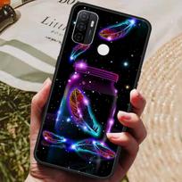 OPPO A53S 2020 dėklas Katė Vilkas Dažytas Silikoninis Minkšti Telefono Dėklai OPPO A53 A 53 Galinis Dangtelis Fundas OPPOA53 4G A 53S Para OPPO A53s 2020 black