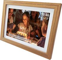 Denver Frameo PFF-1543LW 15.6” Digital Photo Frame, Light Wood