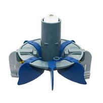 1/2Pcs Cyclonic Scrubbing Turbine Compatible for MX6/MX8 Pool Cleaner, R0714300 Pool Cleaner Turbine Assembly Part with Rotating Brushes, Replacement 1pc