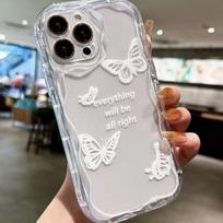 ins butterfly for iphone17pro mobile phone case Apple 15 bracelet 1413promax new 16 women iPhone 17