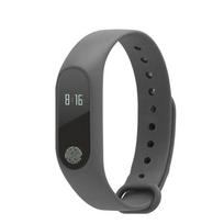 Stylish Bracelet Band 2 Bluetooth Smart Watch Featuring Heart Rate Monitor And Ip67 Waterproof Design pilka spalva