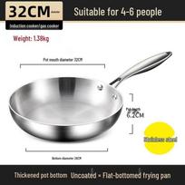 Fine Iron Non-Stick Flat-Bottom Frying Pan