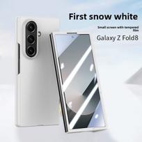 Skin Feel Phone Case for Samsung Z FOLD 8 7 FE 6 5 4 3 Fold7 Fold6 Fold5 Fold8 Wide With Screen Protective Cover Solid Color Galaxy Z Fold3 5G balta