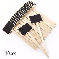 10PCS Reusable Greenhouse  Marker Garden Tools Plants Tags Classification Marker Wooden Chalkboard