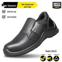Men's Safety Jogger DOLCE/GUSTO Anti-slip, Anti-static, Anti-puncture Work Shoes Black, Size 40 juoda