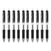 10Pcs Retractable Gel Pen 0.5mm Fine Point Red/Blue/Black Inks for Note Taking Journaling Paper Grading School Office