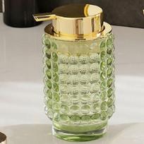 Luxury Glass Emulsion Hand Sanitizer Bottle Press Soap Bottle Shampoo Shower Gel Bottled Home Bathroom Decoration Accessories beige