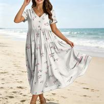 Maxi Dresses for Women Boho Maxi Dress With Sleeves Plus Size Maxi Dress Summer Maxi Dress Spring M S balta