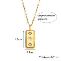 Stilingas mikro inkrustuotas mažo cirkonio kristalo kriauklių monetų tarot gėlių formos pakabukas karoliai 18K paauksuoto nerūdijančio plieno papuošalai N2819- beige